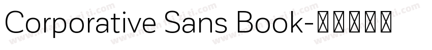 Corporative Sans Book字体转换